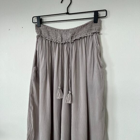 Aritzia Wilfred Nanterre Grey Wide Leg Cropped Pants - Picture 3 of 11